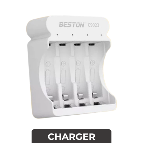 [MTC840XXXXXXXWHT] Beston Rechargeable Battery Charger - C9023 - MTech - White