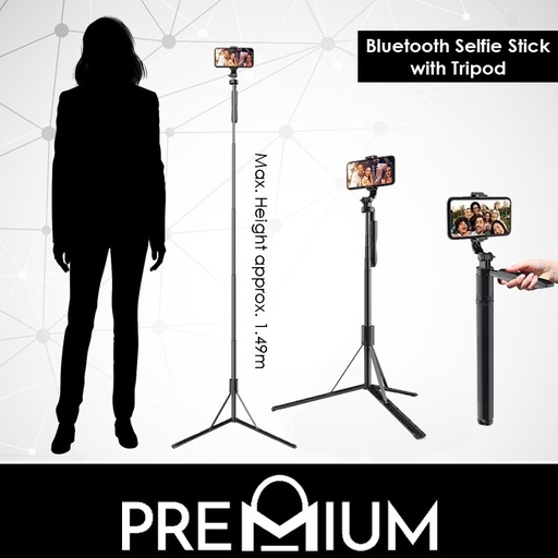 [XXX643XXXL45XBLK] [EOL][DSC] Selfie Stick - L05 - OEM - 1.49M - Black