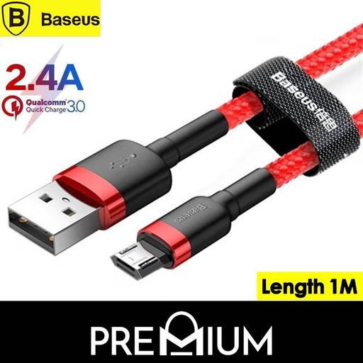 [BAS010205L10XRED] [EOL][DSC] USB to Micro Cafule Cable - CALKF - Baseus - 1M - Red