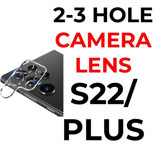 [XXX597578XXXXCLR] Samsung Galaxy S22 or S22 Plus - Camera Lens Tempered Glass Protector - OEM - Clear