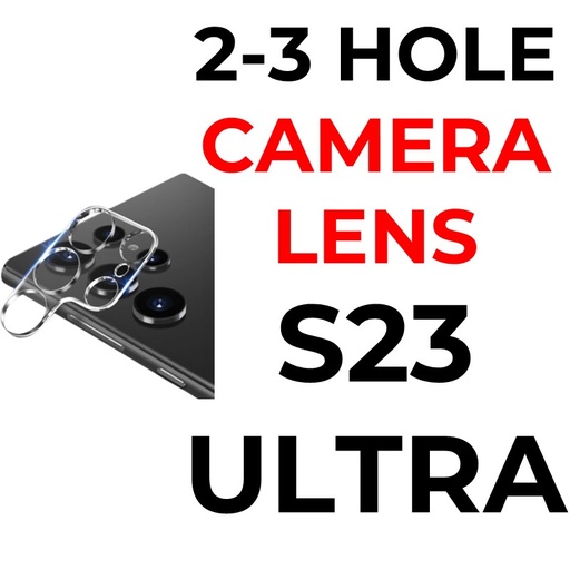 [XXX597634XXXXCLR] Samsung Galaxy S23 Ultra - Camera Lens Tempered Glass Protector - OEM - Clear