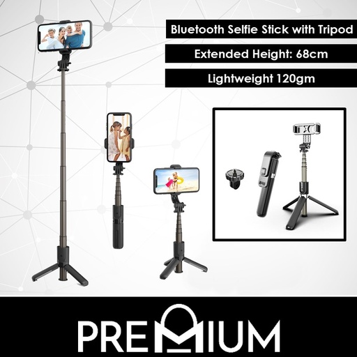 [XXX642XXXXXXXBLK] [EOL][DSC] Mini Selfie Stick - L10 - OEM - Black