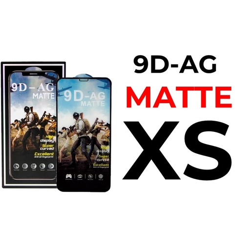 [XXX656465T03XBLK] iPhone X or XS or 11 Pro - 5.8 in 9D-AG Tempered Glass Full Coverage - OEM - Matte - Black