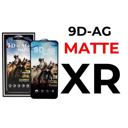 [XXX656466T03XBLK] iPhone XR or 11 - 6.1 in 9D-AG Tempered Glass Full Coverage - OEM - Matte - Black