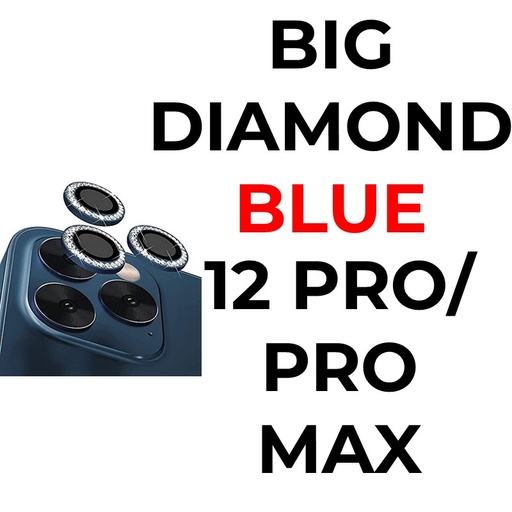 [XXX717509XXXXBLU] iPhone 12 Pro Max - 6.7 in Big Diamond Camera Lens - OEM - Blue