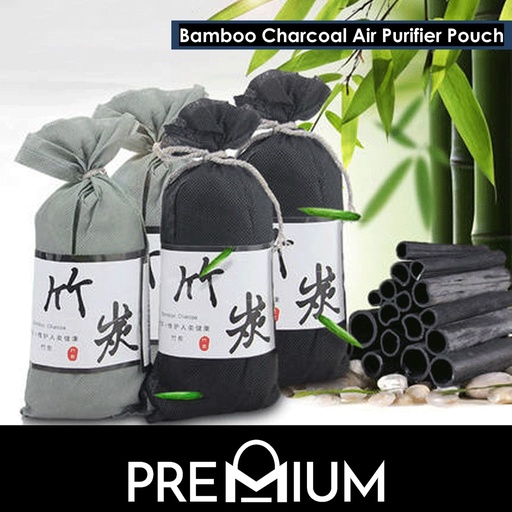 [XXX749XXXG01XGRY] Bamboo Charcoal Air Purifier Pouch - OEM - 70g - Grey