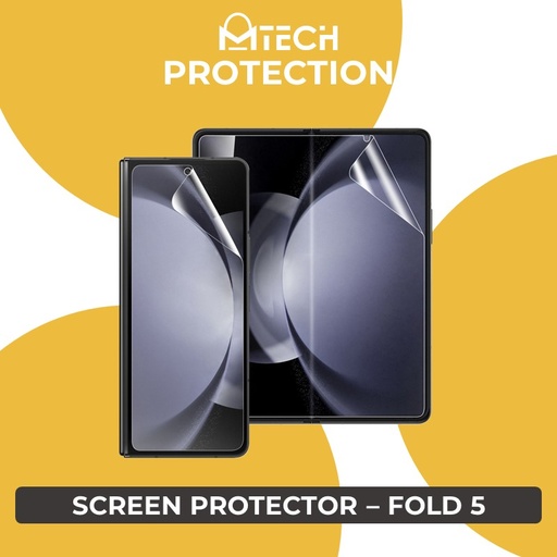 [XXX946662T02XCLR] Samsung Galaxy Z Fold 5 Screen Protector with Mid Alignment Sticker - OEM - Clear - Clear