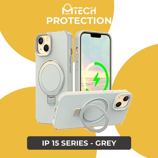[XXX950664XXXXGRY] iPhone 15 Pro 6.1 in Magamor Ring Case - OEM - Grey