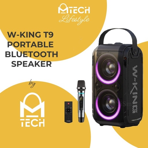 [XXX905XXXXXXXBLK] W-KING T9 Bluetooth Speaker - OEM - Black