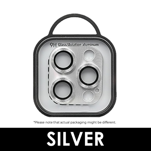 [XXX878609XXXXSVR] iPhone 16/15/14/PRO/PRO MAX - Metal Plated Camera Lens - OEM - Silver