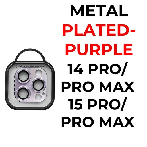 [XXX878669XXXXPUP] iPhone 16/15/14/PRO/PRO MAX- Metal Plated Camera Lens - OEM - Purple