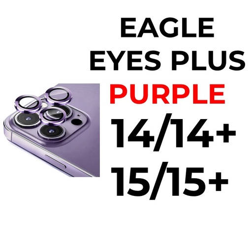 [XXX879608XXXXPUP] iPhone 15/15 Plus/14/14 Plus Eagle Eyes Plus Camera Lens - OEM - Purple
