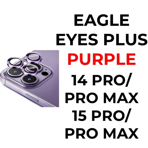[XXX879609XXXXPUP] iPhone 14 Pro or 14 Pro Max Eagle Eyes Plus Camera Lens - OEM - Purple