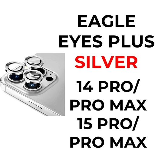 [XXX879609XXXXSVR] iPhone 14 Pro or 14 Pro Max Eagle Eyes Plus Camera Lens - OEM - Silver