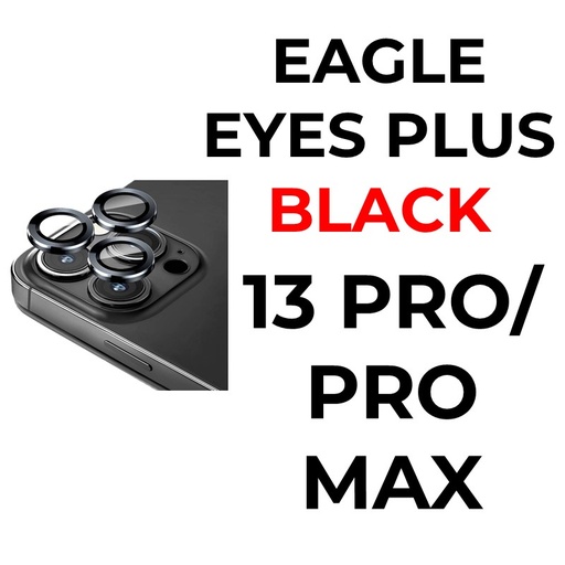 [XXX879639XXXXBLK] iPhone 13 Pro or 13 Pro Max - 6.1 or 6.7 in Eagle Eyes Plus Camera Lens - OEM - Black