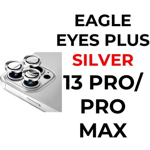 [XXX879639XXXXSVR] iPhone 13 Pro or 13 Pro Max - 6.1 or 6.7 in Eagle Eyes Plus Camera Lens - OEM - Silver