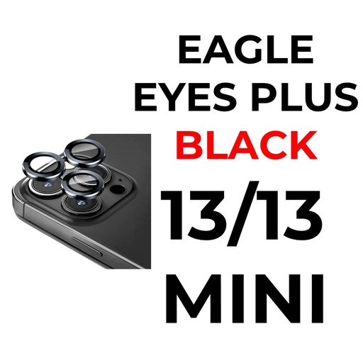 [XXX879640XXXXBLK] iPhone 13 or 13 Mini - 6.1 or 5.4 in Eagle Eyes Plus Camera Lens - OEM - Black