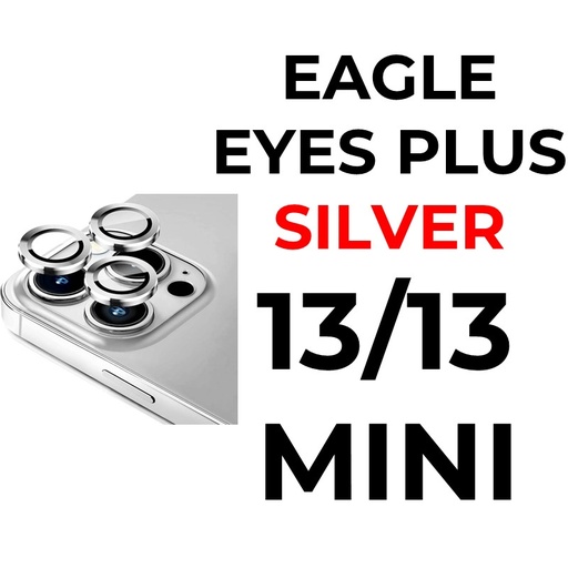 [XXX879640XXXXSVR] iPhone 13 or 13 Mini - 6.1 or 5.4 in Eagle Eyes Plus Camera Lens - OEM - Silver