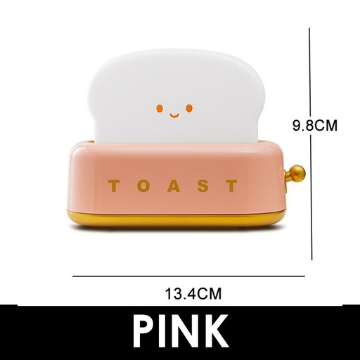 [XXX846XXXXXXXPNK] Toaster Bread Night Light - OEM - Pink
