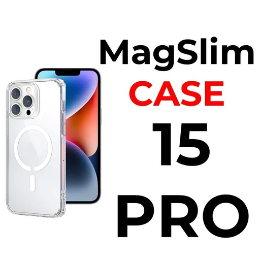 [XXX827664XXXXCLR] iPhone 15 Pro 6.1 in MagSlim Case - OEM - Clear