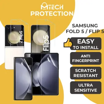 [XXX821613T02XCLR] Samsung Galaxy Z Fold 4 Screen Protector with Mid Alignment Sticker - Screenside - OEM - Clear - Clear