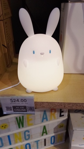 [XXX785XXXXXXXWHT] Cute Rabbit Lamp - OEM - White