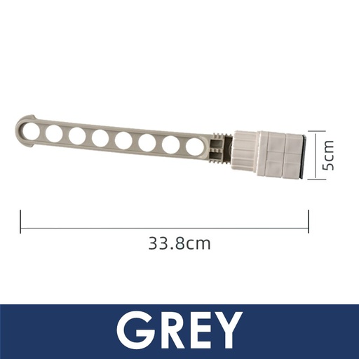 [XXX766XXXXXXXGRY] Window Frame Hanger Holder (8 Holes) - 117425 - OEM - Grey