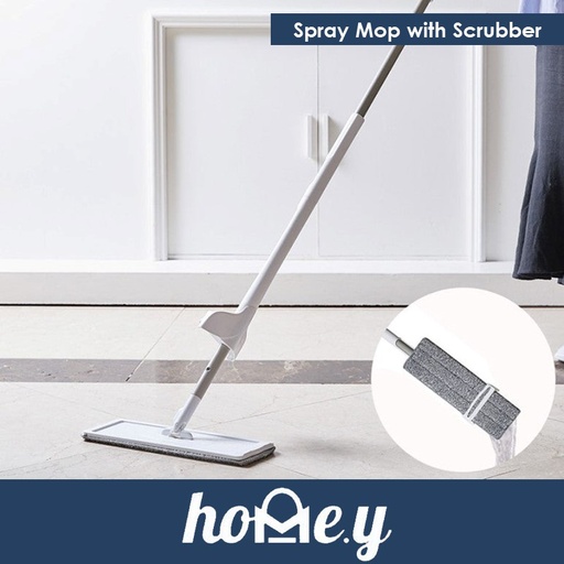 [XXX770XXXXXXWHGR] Spray Mop with Draining Scrubber and Top Water Storage - OEM - White or Grey