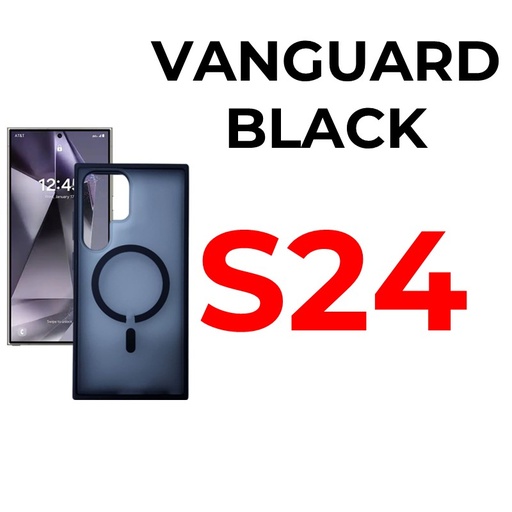 [MTC012678XXXXBLK] Samsung Galaxy S24 MTech Vanguard Mag Armour Case - MTech - Black
