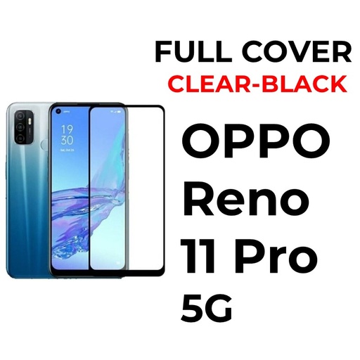 [XXX158687T02XBLK] Oppo Reno 11 Pro 5G Side-Stick Curved Tempered Glass - OEM - Clear - Black