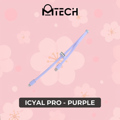 [MTC062366L03XPUP] USB to iOS & Type C Icyal Pro Cable - MTech - 0.25M - Purple
