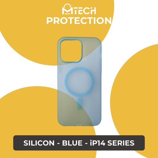 [XXX881606XXXXBLU] iPhone 14 Pro 6.1 in Magnetic Silicon Case - OEM - Blue