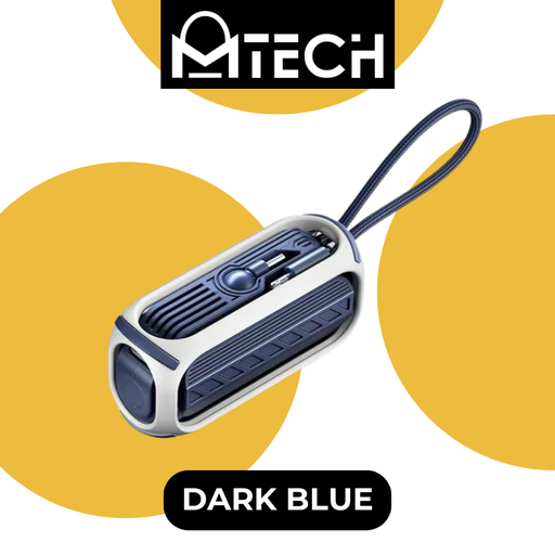 [RMX701XXXC03XBLU] [EOL][DSC] Rotary Cabled 20w Direct Fast Charging Power Bank 5000mah - RPP-28 - REMAX - 5000mAh - Blue