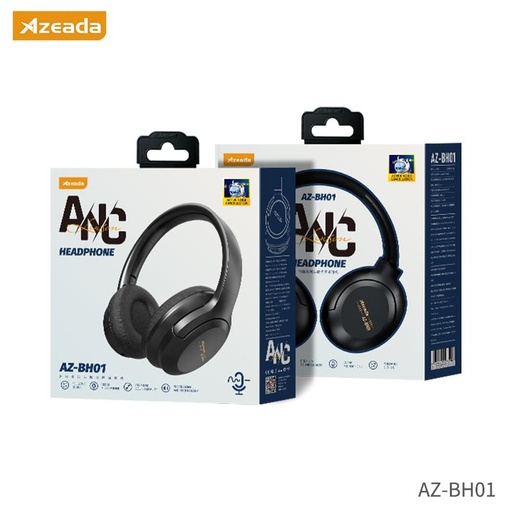 [AZD017XXXXXXXBLK] AZEADA Lewson Noise Cancellation Headphones ANC+ENC - AZ-BH01 - Black