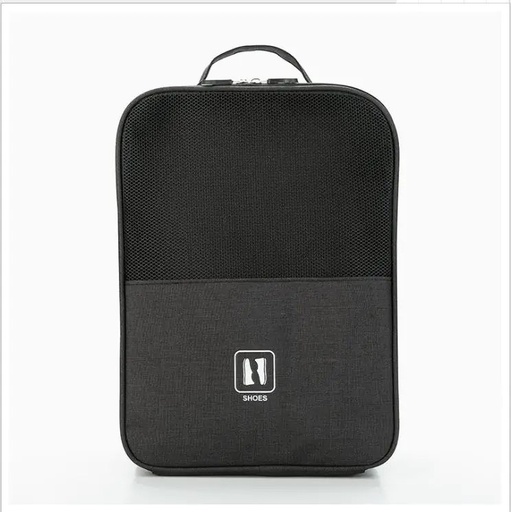 [HMY082XXXB01XBLK] 1 Level Travel Shoe Storage Bag - Homey - Small - Black