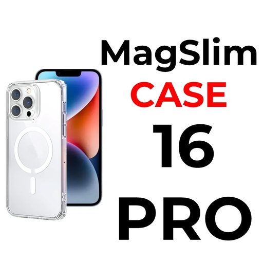[XXX827697XXXXCLR] iPhone 16 Pro 6.3 in - MagSlim Case - OEM - Clear