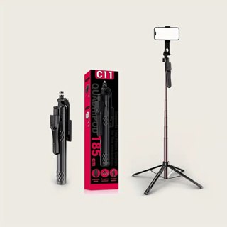 [MTC111699XXXXBLK] C11 - Selfie Stick Quadripod - MTech - Black