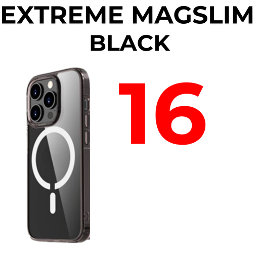 [XXX947695XXXXBLK] iPhone 16 6.1 in - Transparent Extreme MagSlim Case - OEM - Black