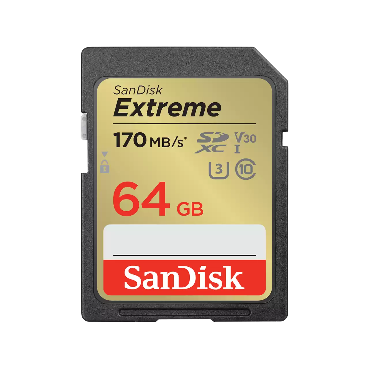 [SAN035XXXS04XGLD] SD Extreme 170MB/s 80MB/s W - Sandisk - 64GB - Gold