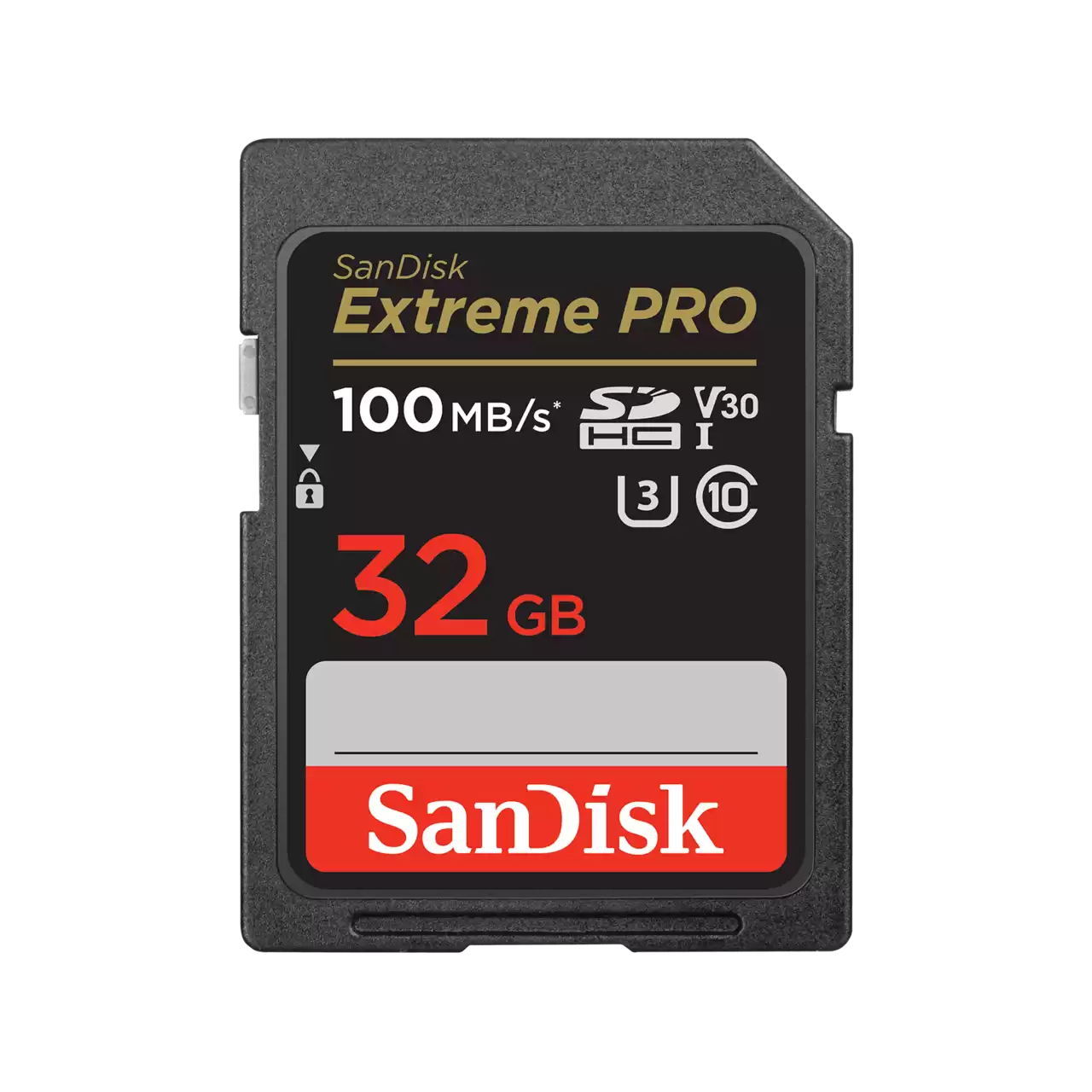 [SAN038XXXS03XBLK] SD Extreme Pro 100MB/s R 90MB/s W - Sandisk - 32GB - Black