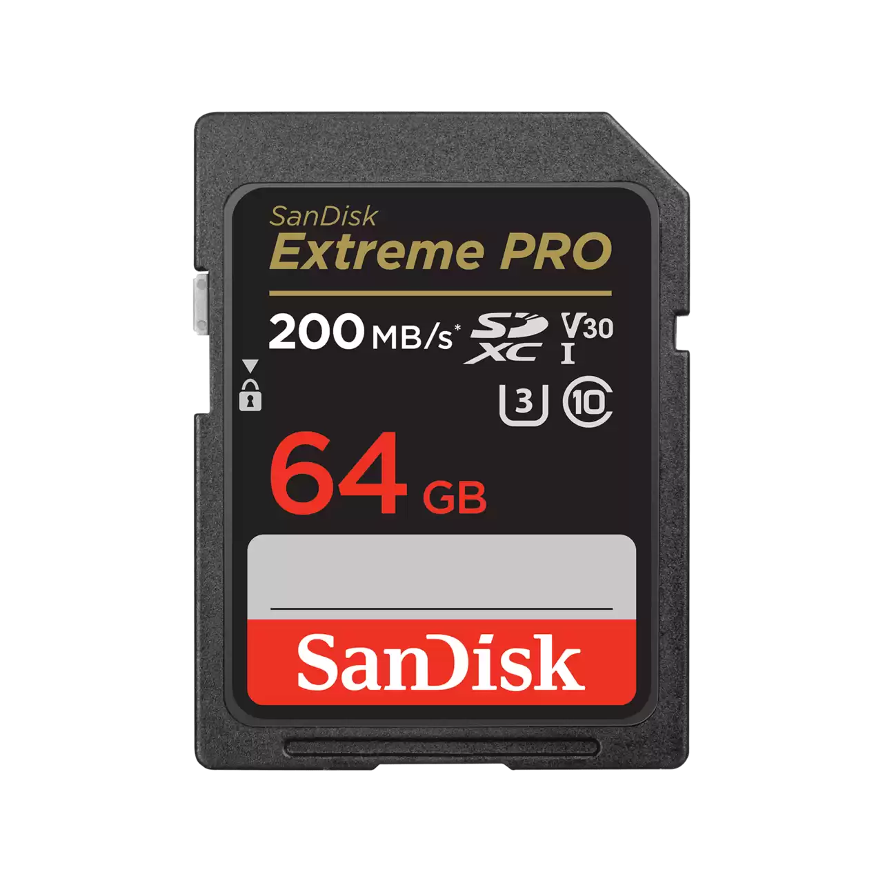[SAN039XXXS04XBLK] SD Extreme Pro 200MB/s R 90MB/s W - Sandisk - 64GB - Black