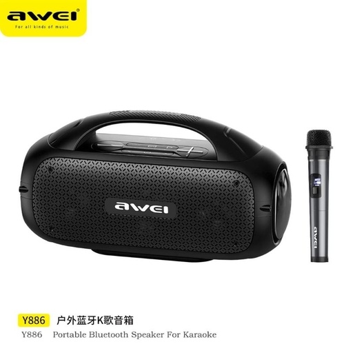 [AWE078XXXXXXXBLK] Y886 - Wireless Speaker - Awei - Black