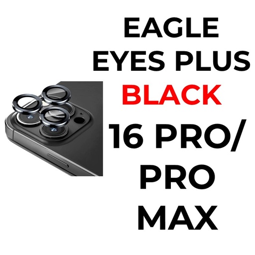 [XXX879707XXXXBLK] iPhone 16/15/14/PRO/PRO MAX - Eagle Eyes Plus Camera Lens - OEM - Black