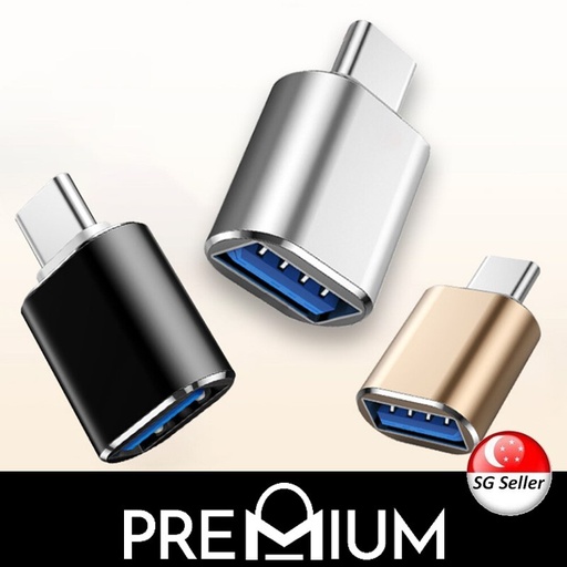 [XXX223459XXXXWHT] Female USB to Type C - Adapter - OEM - White