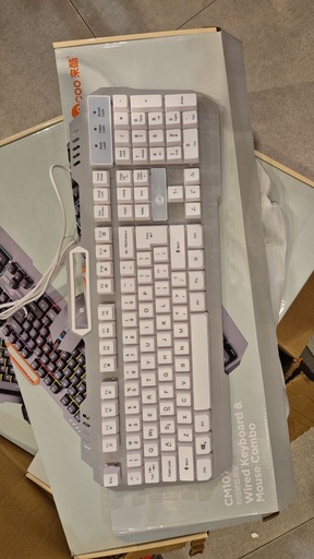 [MTC125XXXXXXXWHT] [EOL][DSC] Wired Keyboard & Mouse Combo - CM107 - MTech - White