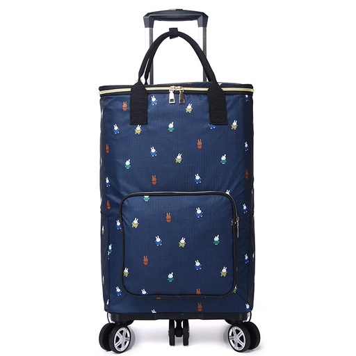 [HMY089XXXXXX0359] XL Cooler Shopping Bag with 5 Wheel Trolley - Homey - Mini Rabbits