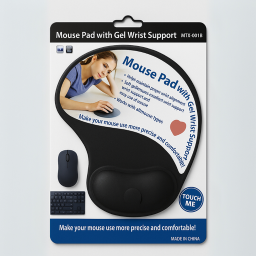 [MTC131XXXXXXXBLK]  Wrist Support Mouse Pad - MP-03 - MTech - Black