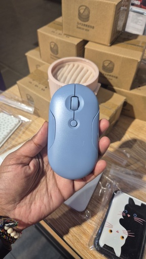 [MTC132XXXXXXXBLU] [EOL][DSC] Wireless USB + Bluetooth Silent Mouse - RF-M14 - MTech - Blue