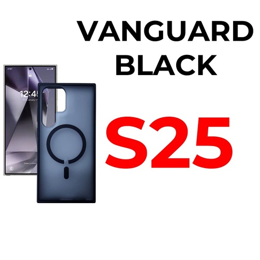 [MTC012713XXXXBLK] Samsung Galaxy S25 - MTech Vanguard Mag Armour Case - MTech - Black