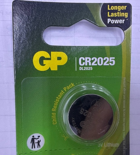 [XGP013XXXXXXXSVR] CR2025 Battery - GP - Silver